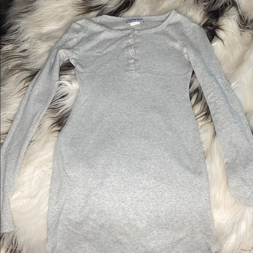 Grey Fitted Dress
